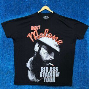 Posty Co Post Malone Big Stadium Tour Oversized T-Shirt Size One Size